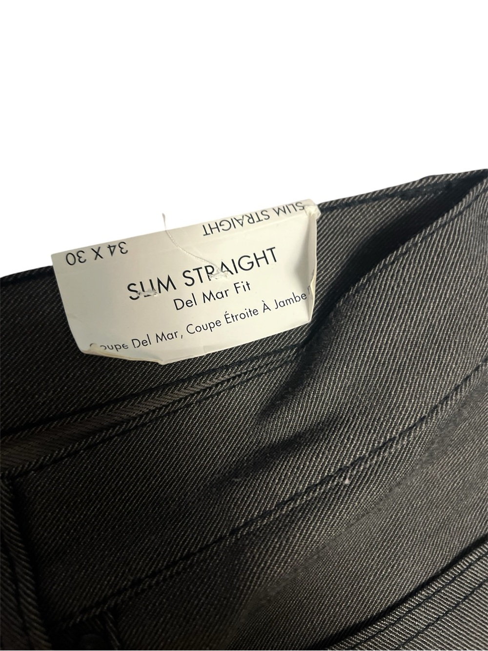 Guess Men’s Slim Straight Jeans in Charcoal Gray - Picture 3 of 7